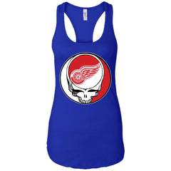 Detroit Red Wings Grateful Dead Steal Your Face Hockey Nhl Shirts Women Tank Top Women Tank Top - parenttees