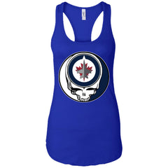 Winnipeg Jets Grateful Dead Steal Your Face Hockey Nhl Shirts Women Tank Top Women Tank Top - parenttees