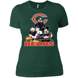 Mickey Mouse Chicago Bears American Football Nfl Sports Shirt Women Cotton T-Shirt