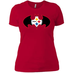 We Are The Pittsburgh Steelers Batman Nfl Mashup Women Cotton T-Shirt Women Cotton T-Shirt - parenttees