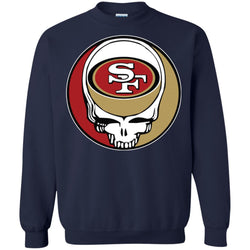 San Francisco 49ers Grateful Dead Steal Your Face Football Nfl Shirts Crewneck Pullover Sweatshirt