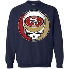 San Francisco 49ers Grateful Dead Steal Your Face Football Nfl Shirts Crewneck Pullover Sweatshirt Crewneck Pullover Sweatshirt - parenttees