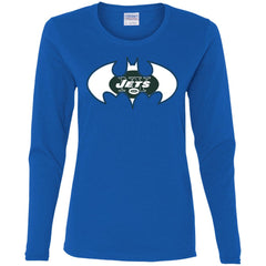 We Are The New York Jets Batman Nfl Mashup Women Long Sleeve Shirt Women Long Sleeve Shirt - parenttees