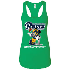 Los Angeles Rams Gateway To Victory Super Bowl 2019 Mickey Mouse Football Nfl Women Tank Top Women Tank Top - parenttees