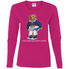 Ralph Lauren Polo Bear T-shirt Women Long Sleeve Shirt Women Long Sleeve Shirt - parenttees