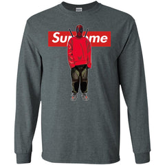 Supreme Deadpool Hiphop T-shirt Men Long Sleeve Shirt Men Long Sleeve Shirt - parenttees