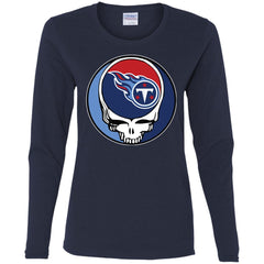 Tennessee Titans Grateful Dead Steal Your Face Football Nfl Shirts Women Long Sleeve Shirt Women Long Sleeve Shirt - parenttees