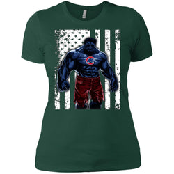 Giants Hulk Chicago Cubs T-shirt Flag Women Cotton T-Shirt