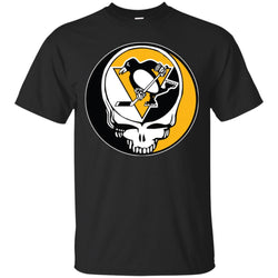 Pittsburgh Penguins Grateful Dead Steal Your Face Hockey Nhl Shirts Men Cotton T-Shirt