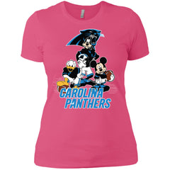 Mickey Mouse Carolina Panthers American Football Nfl Sports Shirt Women Cotton T-Shirt Women Cotton T-Shirt - parenttees