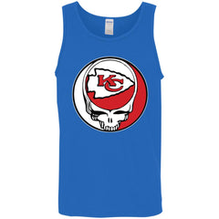 Kansas City Chiefs Grateful Dead Steal Your Face Football Nfl Shirts Men Cotton Tank Men Cotton Tank - parenttees