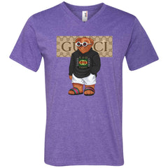 Best Gucci Bear Style Fashion T-shirt Men V-Neck T-Shirt Men V-Neck T-Shirt - parenttees