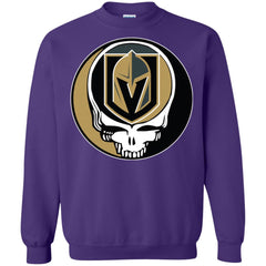 Vegas Golden Knights Grateful Dead Steal Your Face Hockey Nhl Shirts Crewneck Pullover Sweatshirt Crewneck Pullover Sweatshirt - parenttees