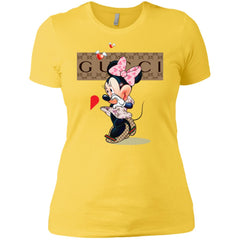 Couple Gucci Minnie Tshirt Valentine's Day Women Cotton T-Shirt Women Cotton T-Shirt - parenttees