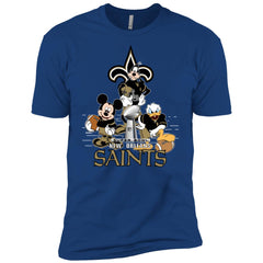 Nfl – New Orleans Saints Donald Duck Goofy Mickey Mouse Super Bowl 2019 Football Men Short Sleeve T-Shirt Men Short Sleeve T-Shirt - parenttees