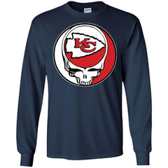 Kansas City Chiefs Grateful Dead Steal Your Face Football Nfl Shirts Men Long Sleeve Shirt Men Long Sleeve Shirt - parenttees