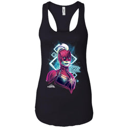 Marvel Captain Marvel Space Glow Neon Women Tank Top