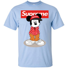 Supreme Mickey Mouse T-shirt Men Cotton T-Shirt Men Cotton T-Shirt - parenttees