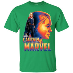 Captain Marvel Bold Sunset Portrait Men Cotton T-Shirt Men Cotton T-Shirt - parenttees