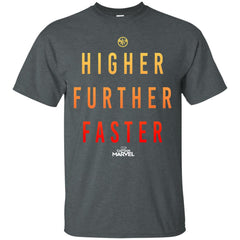 Marvel Captain Marvel Movie Higher Faster Men Cotton T-Shirt Men Cotton T-Shirt - parenttees