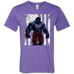 Giants Hulk Chicago Cubs T-shirt Flag Men V-Neck T-Shirt Men V-Neck T-Shirt - parenttees