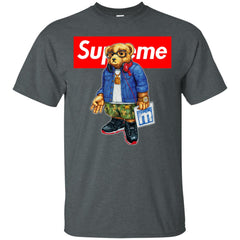 Supreme Bear Style Music T-shirt Men Cotton T-Shirt Men Cotton T-Shirt - parenttees