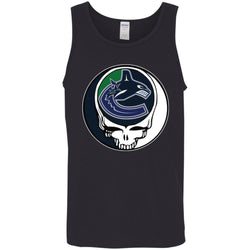 Vancouver Canucks Grateful Dead Steal Your Face Hockey Nhl Shirts Men Cotton Tank