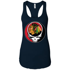 Chicago Blackhawks Grateful Dead Steal Your Face Hockey Nhl Shirts Women Tank Top Women Tank Top - parenttees