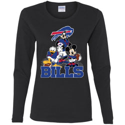 Mickey Mouse Buffalo Bills American Football Nfl Sports Shirt Women Long Sleeve Shirt