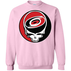 Carolina Hurricanes Grateful Dead Steal Your Face Hockey Nhl Shirts Crewneck Pullover Sweatshirt Crewneck Pullover Sweatshirt - parenttees