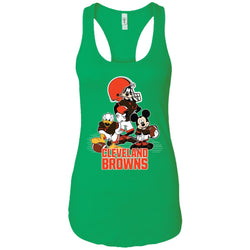 Mickey Mouse Cleveland Browns American Football Nfl Sports Shirt Women Tank Top