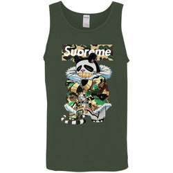 Supreme Panda Kung Fu T-shirt Men Cotton Tank