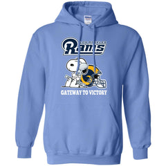 Los Angeles Rams Gateway To Victory Super Bowl 2019 Snoopy Football Nfl Pullover Hoodie Sweatshirt Pullover Hoodie Sweatshirt - parenttees