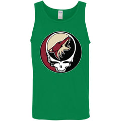 Arizona Coyotes Grateful Dead Steal Your Face Hockey Nhl Shirts Men Cotton Tank Men Cotton Tank - parenttees