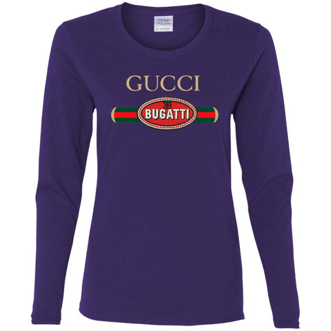 Gucci Bugatti Shirt Women Long Sleeve Shirt Purple / S Women Long Sleeve Shirt - parenttees