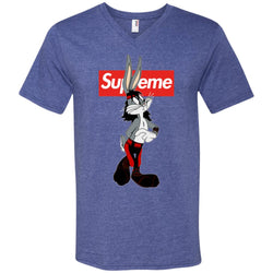 Supreme Rabbit T-shirt Men V-Neck T-Shirt