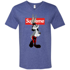 Supreme Rabbit T-shirt Men V-Neck T-Shirt Men V-Neck T-Shirt - parenttees