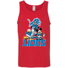 Mickey Mouse Detroit Lions American Football Nfl Sports Shirt Men Cotton Tank Men Cotton Tank - parenttees