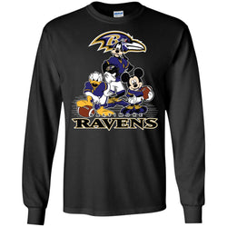 Mickey Mouse Baltimore Ravens American Football Nfl Sports Shirt Men Long Sleeve Shirt