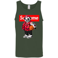 Supreme Bear Basketball T-shirt Men Cotton Tank Men Cotton Tank - parenttees