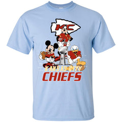 Nfl – Kansas City Chiefs Donald Duck Goofy Mickey Mouse Super Bowl 2019 Football Men Cotton T-Shirt Men Cotton T-Shirt - parenttees