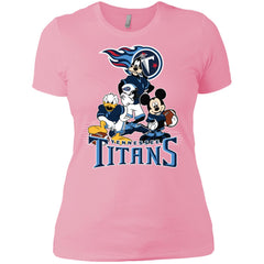 Mickey Mouse Tennessee Titans American Football Nfl Sports Shirt Women Cotton T-Shirt Women Cotton T-Shirt - parenttees