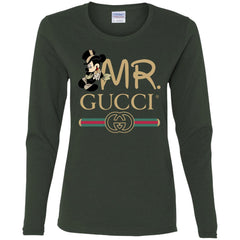 Mr Mickey Gucci Couple Disney Shirt Valentine's Day T-shirt Women Long Sleeve Shirt Women Long Sleeve Shirt - parenttees