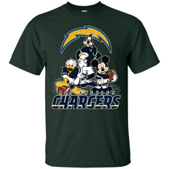 Mickey Mouse Los Angeles Chargers American Football Nfl Sports Shirt Men Cotton T-Shirt Men Cotton T-Shirt - parenttees