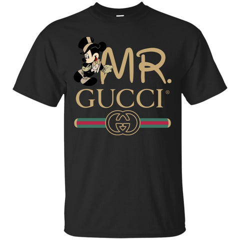 Gucci Couple Disney Mickey Valentine's Day T-shirt Men Cotton T-Shirt Black / S Men Cotton T-Shirt - parenttees