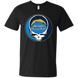 Los Angeles Chargers Grateful Dead Steal Your Face Football Nfl Shirts Men V-Neck T-Shirt