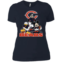 Mickey Mouse Chicago Bears American Football Nfl Sports Shirt Women Cotton T-Shirt Women Cotton T-Shirt - parenttees