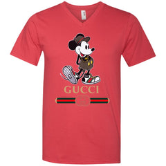 Gucci Mickey Kitty Beauty T-shirt Men V-Neck T-Shirt Men V-Neck T-Shirt - parenttees