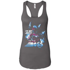 Captain Marvel I'm The Boss Space Blue Red Women Tank Top Women Tank Top - parenttees