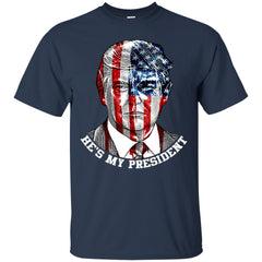 Donald Trump American Flag T-shirt Men Cotton T-Shirt Men Cotton T-Shirt - parenttees